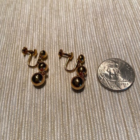 Vintage Balron Earrings 12k gf - Picture 2 of 3